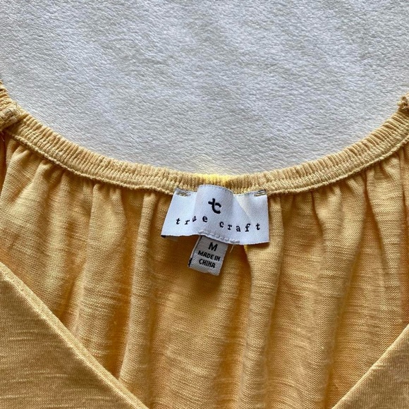 honey yellow lace babydoll top - Picture 3 of 8